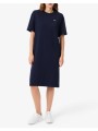 lacoste φορεμα κμ dress ss 3ef2883-166 navyblue