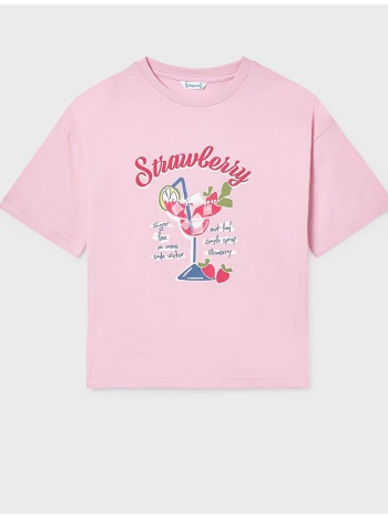 mayoral μπλουζα κοντομανικη σχεδιο 06011-015 pink