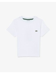 lacoste μπλουζα κμ core tee 3tj0839-001 white