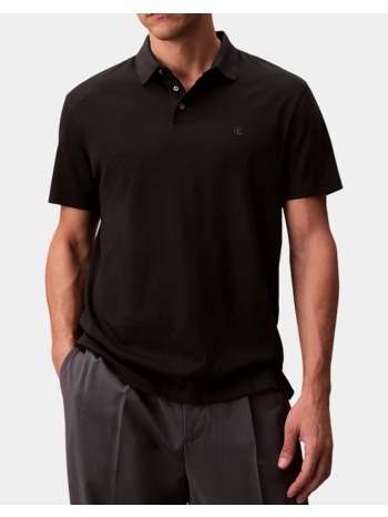 calvin klein ss supima chest emb polo lv04lb276g-ub1 black