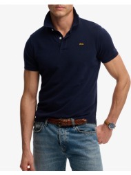 superdry d1 classic pique polo μπλουζα ανδρικο m1110452a-adq navyblue