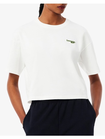lacoste μπλουζα κμ tee-shirt ss 3tf7605-70v offwhite