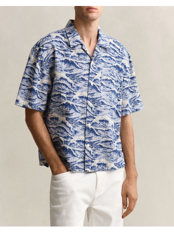 gant υποκαμισο κμ rel aop camp collar ss shirt