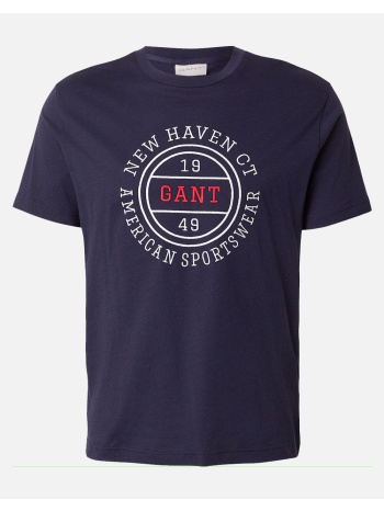 gant μπλουζα κμ graphic ss tshirt 3g2003403-433 navyblue