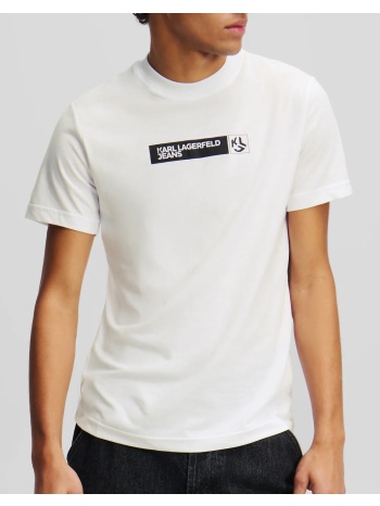 karl lagerfeld jeans klj slim graphic tee a1m17112-100 white