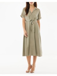 mexx lyocell dress mf006301461w-190417 khaki
