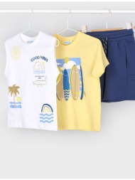 mayoral σετ μακο κοντομανικο τιραντες 03603-029 yellow