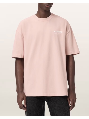 all saints underground ss crew m071pb-sunbaked pink