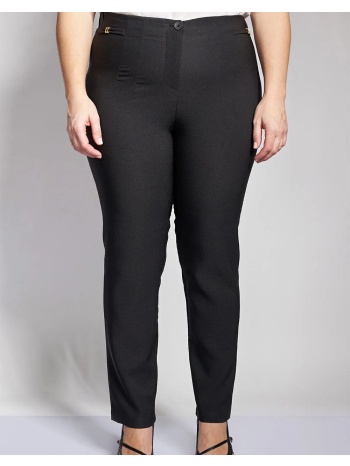 parabita κρεπ παντελόνι slim fit 012610200319-002 black