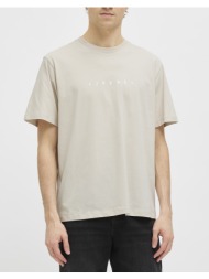 jjrebel jrebrocky logo tee ss crew neck sn 12271037-moonbeam ecru