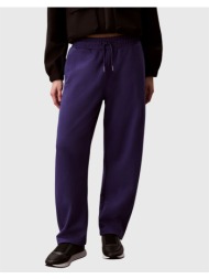 calvin klein monogram french terry barrel pan lv047f210g-4tx blue