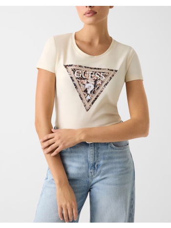 guess ss cn leo triangle tee μπλουζα γυναικειο