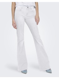 only onlreese reg retro flared dnm box 15309845-white denim white