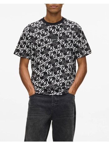 karl lagerfeld jeans klj reg ss monogram aop tee