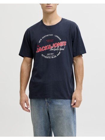 jack&jones jjelogo tee ss o-neck 2 col ss26 sn 12288016-sky