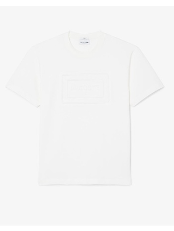 lacoste μπλουζα κμ tee-shirt ss 3th0794-70v offwhite