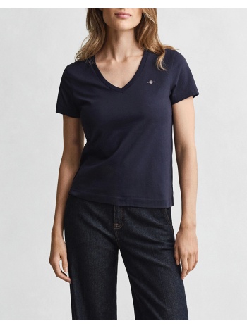 gant μπλουζα κμ reg shield ss v-neck t-shirt 3gw4200750-433