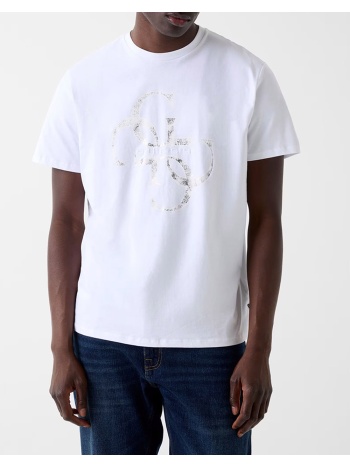 guess ss bsc shimmer quattro g tee μπλουζα ανδρικο