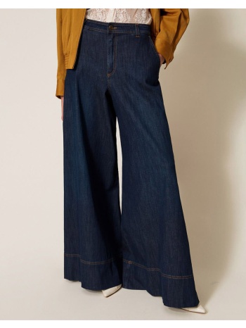 twinset παντελονι 261tp2671-01313 denimdarkblue