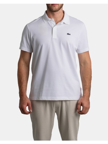 lacoste μπλουζα πολο κμ polo ss 3dh5522-001 white