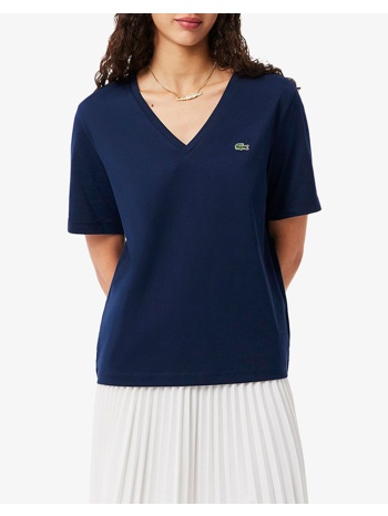 lacoste μπλουζα κμ tee-shirt ss 3tf7300-166 navyblue