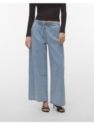 vero moda vmvaleria mr wide pull up jeans 10340282-light blue denim denimlightblue