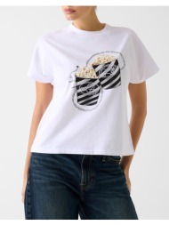 guess ss cn popcorn tee μπλουζα γυναικειο w6ri28i3z14-g011 white