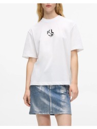 karl lagerfeld jeans klj reg monogram tee b1w17086-100 white