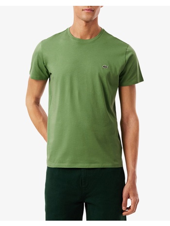 lacoste μπλουζα κμ tee-shirt 3th6709-02m greensnake