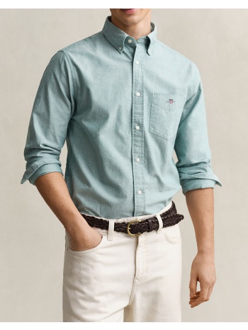 gant υποκαμισο μμ reg oxford shirt 3g3000200-376 greensnake
