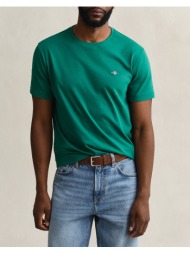 gant μπλουζα κμ reg shield ss t-shirt 3g2003184-376 greensnake