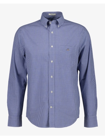 gant υποκαμισο μμ reg classic poplin gingham shirt