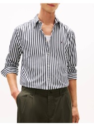 tommy hilfiger flex poplin classic stp rf shirt mw0mw42440-0ap black