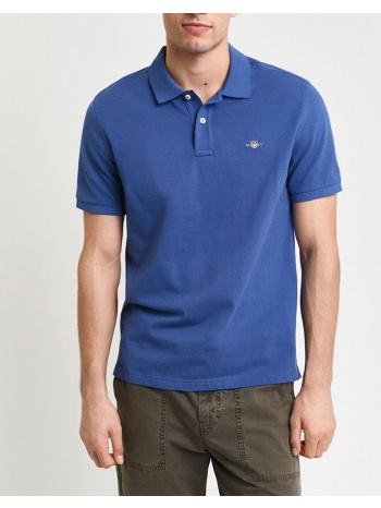 gant μπλουζα κμ reg shield ss pique polo 3g2210-1-442 blue