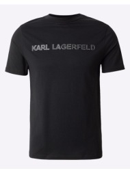 karl lagerfeld t-shirt crewneck 755076-561255-990 black