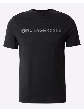 karl lagerfeld t-shirt crewneck 755076-561255-990 black