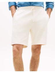 tommy hilfiger essential terry sweatshort mw0mw37240-z00 ivory