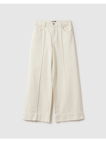 ovs trousers wide leg 2518172-marshmallow ecru