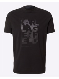 karl lagerfeld t-shirt crewneck 755053-561221-990 black