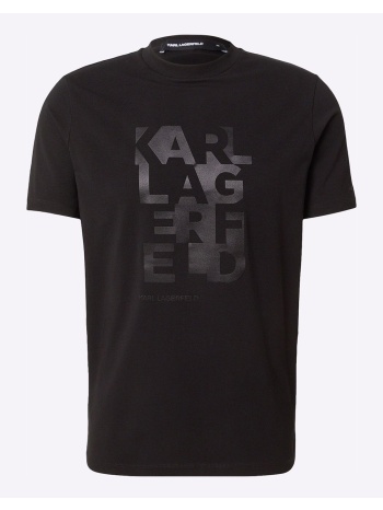 karl lagerfeld t-shirt crewneck 755053-561221-990 black