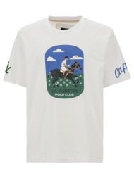 la martina μπλουζα t-shirt κμ man t-shirt s/s cotton jersey 3lmmcr012-00001 white
