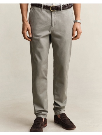 gant παντελονι slim classic chinos 3g1501000-34-32 gray