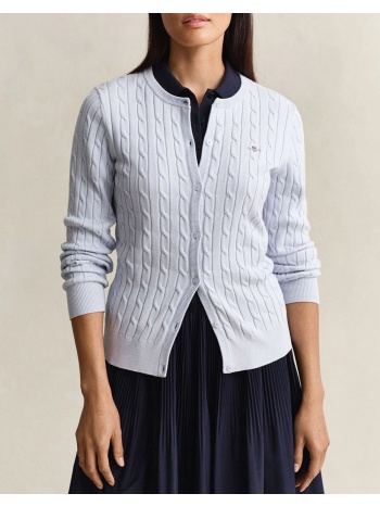 gant ζακετα πλεκτη stretch cotton cable cardigan