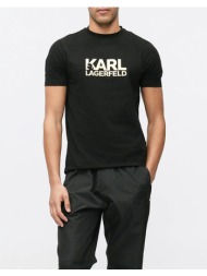 karl lagerfeld t-shirt crewneck 755780-561235-160 jetblack