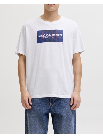 jack&jones jjcole print tee ss crew neck ln 12288492-bright