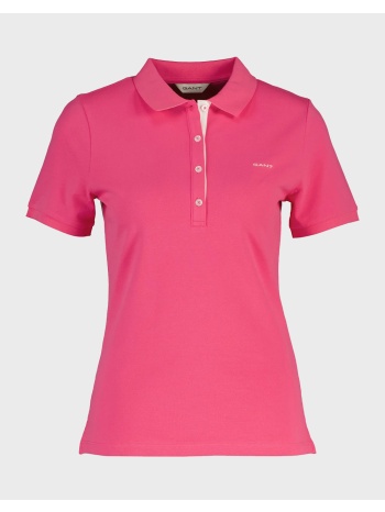 gant μπλουζα κμ slim contrast color ss pique polo
