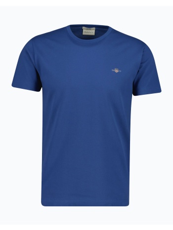 gant μπλουζα κμ slim pique ss t-shirt 3g2013033-442 blue