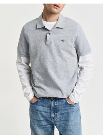 gant μπλουζα κμ reg shield ss pique polo 3g2210-1-93