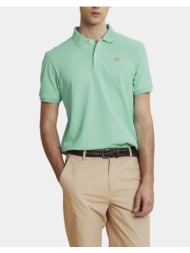 la martina μπλουζα πολο κμ man s/s polo piquet stretch 3lmmcp002-03168 ciel