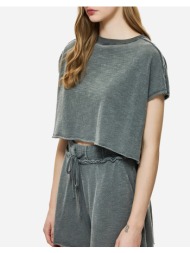 dirty laundry relaxed raw cut t-shirt dlwt000148-vintage grey darkgray